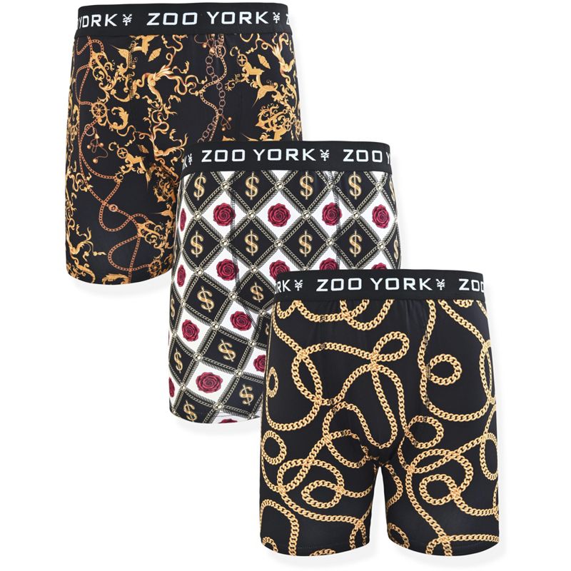 Zoo York Men's 3 Pack Boxer Briefs - 360 Stretch Print Premium Underwear for Men, 1 of 5