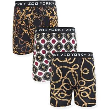 Zoo York Men's 3 Pack Boxer Briefs - 360 Stretch Print Premium Underwear for Men