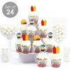 Big Dot of Happiness Fire Up the Grill - Cupcake Decoration - Summer BBQ Picnic Party Cupcake Wrappers and Treat Picks Kit - Set of 24 - 2 of 4