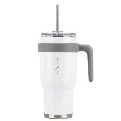 Reduce Cold1 40oz Insulated Stainless Steel Straw Tumbler White