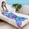 Catalonia Girls Thick Blanket Mermaid Tail, Soft Warm Sleeping Bag Snuggle Blanket for Girl Toddler Kid, Cozy Gift (Fish Scale Pattern, 61x19 Inches) - 2 of 4