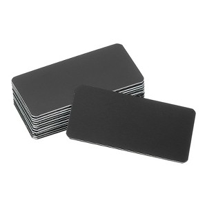 Unique Bargains Anodized Aluminium DIY Engraved Blank Nameplate Office Signages 12 Pcs - 1 of 4