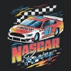 Womens NASCAR Retro Racing Checkers 61 Racerback Tank - 2 of 4
