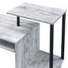 Vynxaria Writing Desks Antique White Black Computer Desk Vintage Farmhouse for Home Offices Compact and Portable - 2 of 4