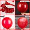 PartyWoo Balloons Red Matte 18 12 10 5 Inch 142 pcs - 2 of 4