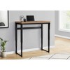 PAGED Height Adjustable Computer Desk, Simple Modern Office Desk with Wooden Desktop and Black Metal Leg for Office, Study - 2 of 4