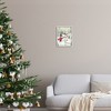 Stupell Industries Snowman on Snowy Path Black Framed Giclee Art - 2 of 4