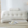 Bekrvio 39”/59”/79” Large Bolster Triangular Headboard Wedge w/2 Neck Roll Pillows Reading Pillows - 3 of 4