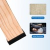 Unique Bargains Rubber Non-Slip Furniture Protect Caster Cups Square Floor Pads 4 Pcs - 4 of 4