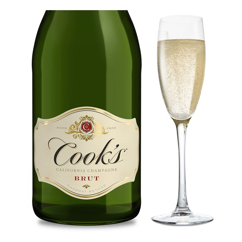 Cook&#39;s California Champagne Brut White Sparkling Wine - 1.5L Bottle, 1 of 10