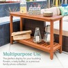 Best Choice Products 48in 2-Shelf Indoor Outdoor Wooden Console Table Multifunctional Buffet Bar Storage - image 4 of 4