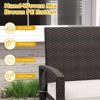 Tangkula 2-Person Patio Loveseat w/ Removable Seat Cushion Metal Frame Backrest - 4 of 4