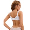 INSPIRE CHIC 2 Sets/4 Pcs Women's Lace Push-up Underwire Support Full Coverage Bras Underwear Sets - 2 of 4