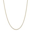 Black Bow Jewelry 2mm, 14k Yellow Gold Solid Link Cable Chain Necklace - 3 of 4