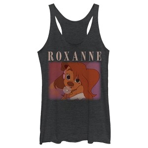 Women's A Goofy Movie The Beautiful Roxanne Racerback Tank Top - 1 of 4