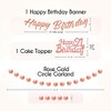 EpiqueOne Rose Gold 21st Birthday Decorations - 41 Pieces Party Decor for Her - Rose Gold Ribbon, Balloons, Pom Poms - 4 of 4