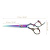 Unique Bargains Hair Cutting Scissors Professional Barber Scissors Stainless Steel Razor 6.7" Long Multicolour - 4 of 4