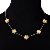 18K Gold Plated Clover Necklace for Women, Stainless Steel Four Leaf Pendant, Adjustable Dainty Lucky Jewelry Gift - 4 of 4