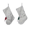 Transpac Plush Snowman Stocking Set of 2 Christmas Home Decorations - 2 of 2