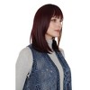 Alilang Medium Length Straight Bob Wigs 14 inch Synthetic with Bangs Daily Party Cosplay Hair Wig for Wome - 2 of 4