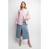 Women's TEXTURED VOILE BUTTON DOWN SHIRT - Easel - 4 of 4