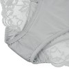Agnes Orinda Women's Mid-Rise Solid Lace Trim Brief Invisible Underwear - 3 of 4
