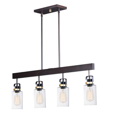 Maxim Lighting Magnolia 4 - Light Island Pendant Light in  Bronze/Gold