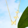 Ross-Simons Italian 14kt Yellow Gold Butterfly Trio Necklace Size 18 - 3 of 4