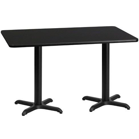 Emma and Oliver 30"x60" Rectangular Laminate Table with 22"x22" Table Height Bases - image 1 of 2