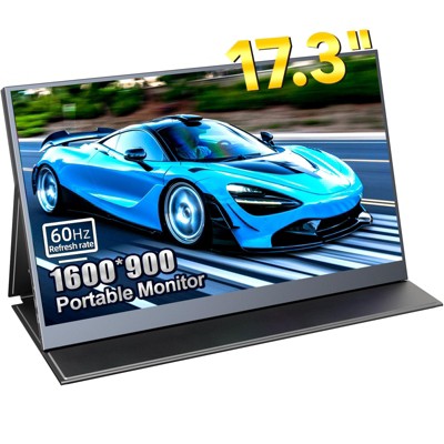 UPERFECT 17.3" Portable Monitor 1600×900 Display, HDMI & USB-C Connectivity, Built-in Speakers, VESA Compatible