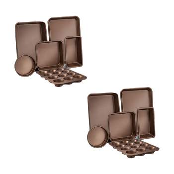 Berghoff Gem Non-stick 3pc Bakeware Set , Small Cookie Sheet, Cupcake Pan  And Loaf Pan : Target