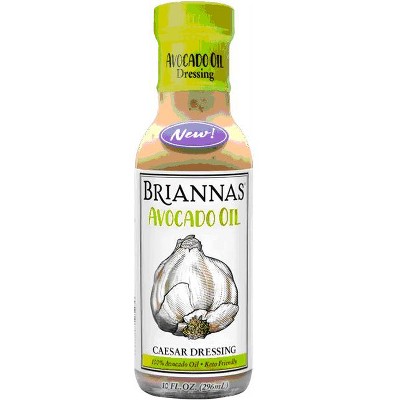 BRIANNAS Avocado Oil Caesar Dressing, 10 fl oz (Pack of 2)