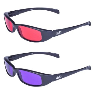 2 Pairs of Global Vision Eyewear New Attitude Safety Motorcycle Glasses - 1 of 3