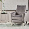 CENGHU Modern Glider Swivel Recliner Chair for Adult, Fabric Single Reclining Armchair, Mid Century Modern Pushback Chair for Living Room, Bedroom - 3 of 4