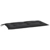 vidaXL Garden Bench Cushion Set of 2 Black Oxford fabric (100% polyester) - 4 of 4