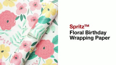 Colorful Flowers Gift Wrapping Paper - Spritz™ : Target