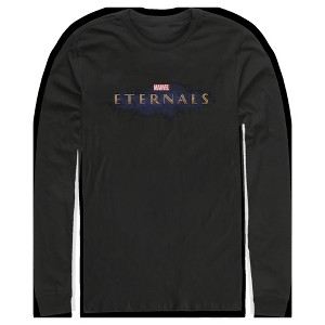 Men's Marvel Eternals Movie Logo Long Sleeve Shirt - 1 of 4