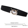 Anna-Kaci Women's Stylish Elastic Waist Belt with Golden O - Ring Buckle - 4 of 4