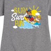Girls' - Paw Patrol - Sun Surf Fun Graphic Short Sleeve Fleece Dress - 2 of 4