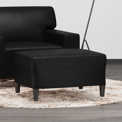 vidaXL Footstool Dark Gray 27.6 in.x21.7 in.x16.1 in. Microfiber Fabric