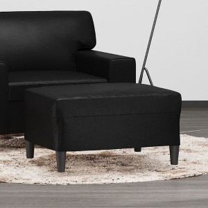 vidaXL Footstool Dark Gray 27.6 in.x21.7 in.x16.1 in. Microfiber Fabric - 1 of 4