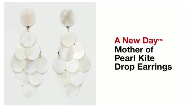 Mother of Pearl Kite Drop Earrings - A New Day™, 2 of 7, play video