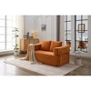 Modern Chenille Fold-Out Sofa Bed with Removable Backrest, Convertible Floor Couch - 4 of 4