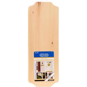 Hillman Natural Wood Rectangle Address Plate (Case of 3) - 1 of 1
