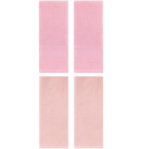 REGALWOVEN 4 Pcs Cotton Soft Absorbent Waffle Hand Towel for Bathroom - 1 of 4