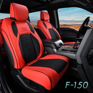 Fit 2015-2023 F150, 2017-2023 F250 F350 Coverado Crew Cab Custom Seat Covers Front and Back Full Set Waterproof Faux Leather - 1 of 4