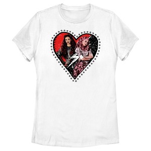 Women's Descendants: The Rise of Red Bridget and Daughter Photo Heart T-Shirt - 1 of 4