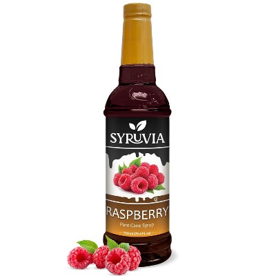 Syruvia Raspberry Syrup - 25.4 fl oz. Premium Flavoring Syrup For Coffee