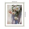Kate and Laurel Framed Art Dangle Thumb Pastel Flower Bouquet by Mary Sparrow, 34x42, Florence Silver - 2 of 4