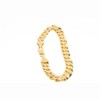Aria jeweler inc 10mm Cuban Chain and Bracelet Set - 24 gold - 2 of 4